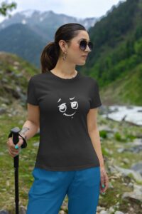 gildan-t-shirt-mockup-featuring-a-woman-on-a-mountain-with-a-hiking-stick-m35570