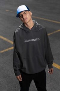 mockup-of-a-man-with-piercings-wearing-an-oversized-pullover-hoodie-m36826