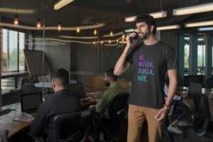 round-neck-gildan-tee-mockup-featuring-a-bearded-man-talking-on-his-smartphone-m31766