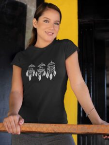 t-shirt-mockup-of-a-woman-leaning-on-a-handrail-28207