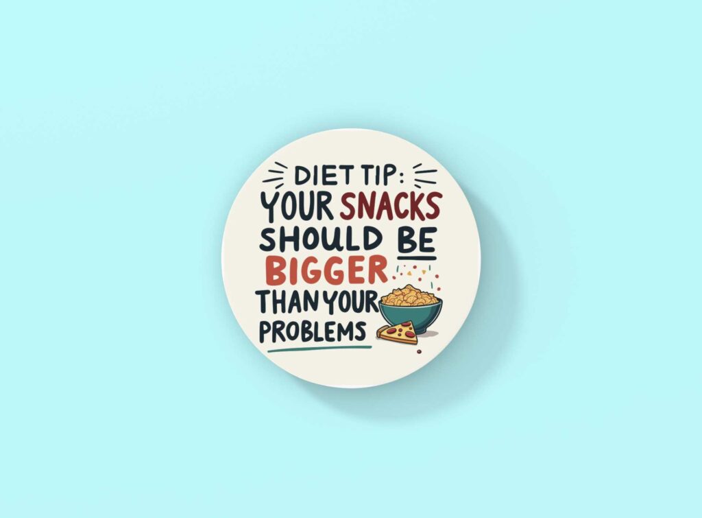 Problem-Sized Snacks Coaster
