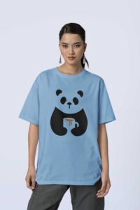 mockup-of-a-woman-wearing-an-oversized-t-shirt-from-blinkstore-in-a-studio-m37649