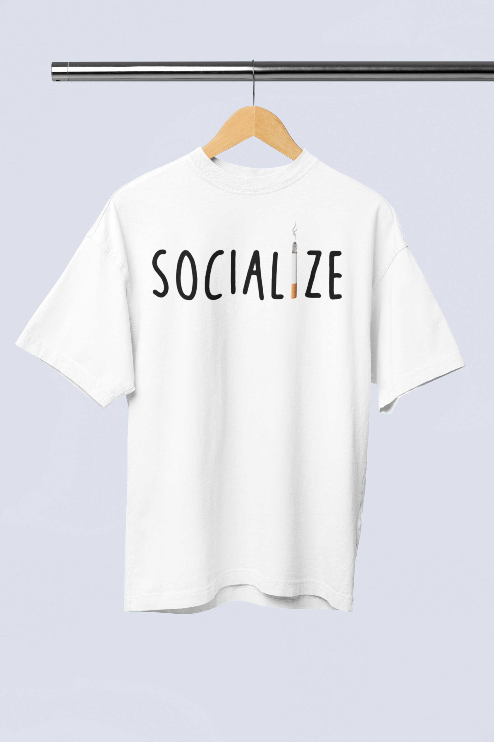 mockup-of-an-oversized-t-shirt-placed-on-a-wooden-hanger-m38914