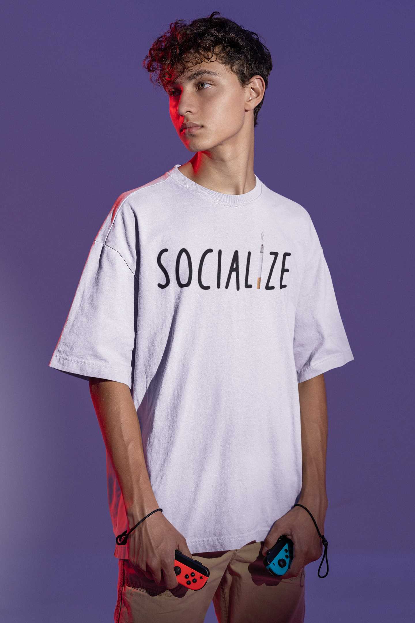 tee-mockup-of-a-man-holding-two-video-game-controllers-m28455